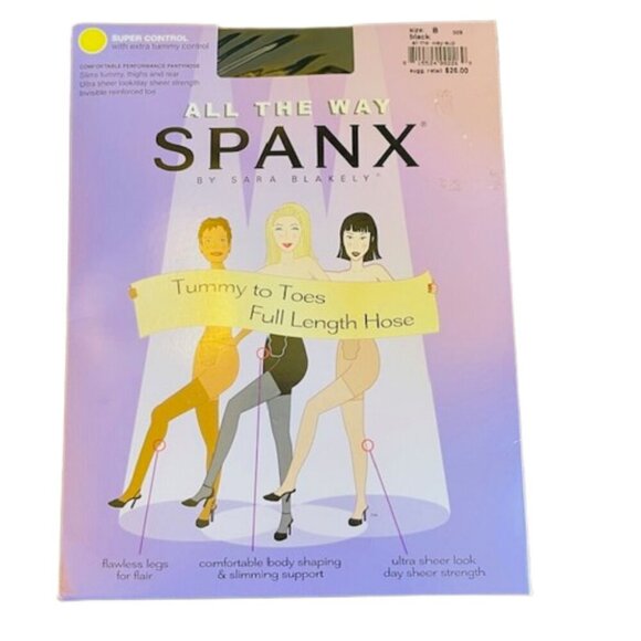 SPANX All the Way Spanx Super Tummy Control Tummy to Toes Black Size B - Picture 1 of 4